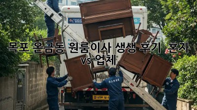 목포 온금동 원룸이사 생생 후기! 📦 혼자 vs 업체? 🤔