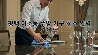 평택 이충동 주방 가구 청소 완벽 가이드